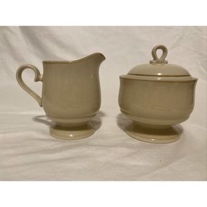 DURASTONE MIKASA CREAM CREAMER PITCHER AND SUGAR K9825 JAPAN